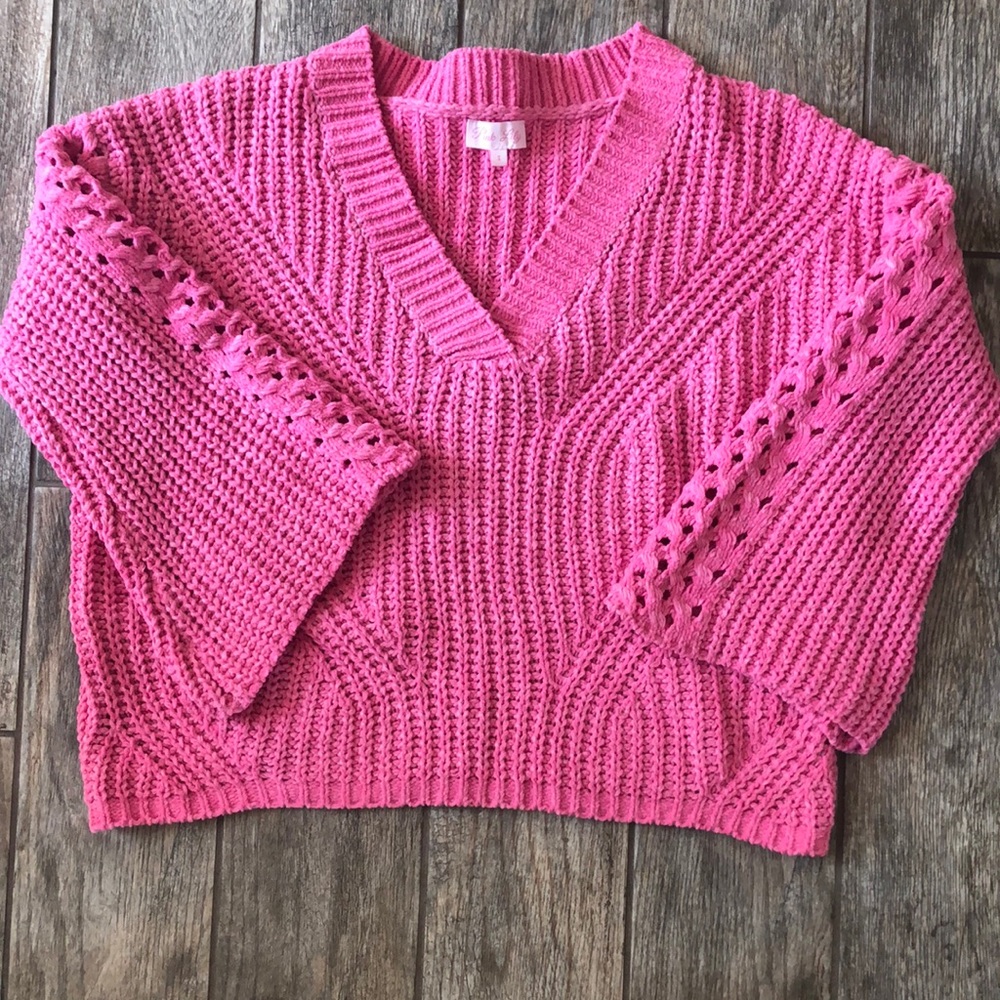 Pink Sweater by Pink Lily
